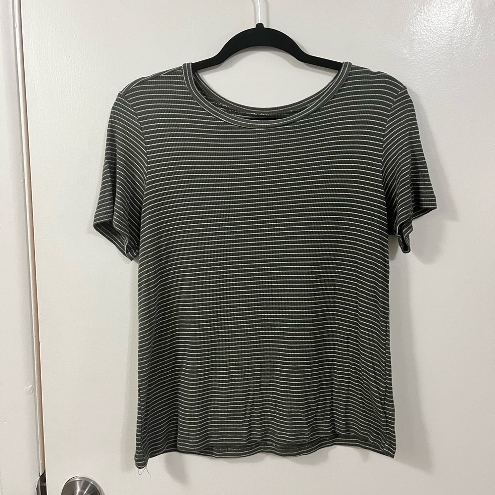 American Eagle Medium Soft and Sexy Ribbed Green Shirt